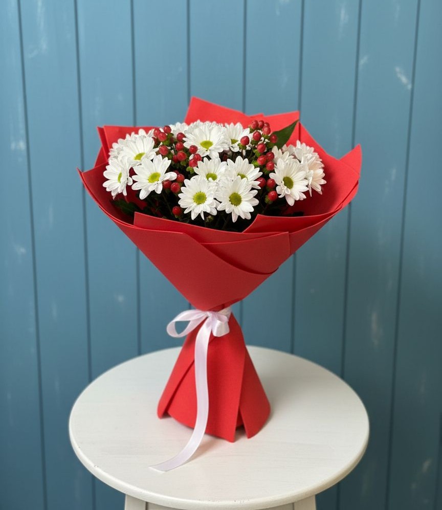 Букет цветов из: Хризантемы в Демихово