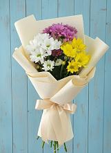 Букет цветов из:  Хризантемы #REPLACE_PRED# Демихово