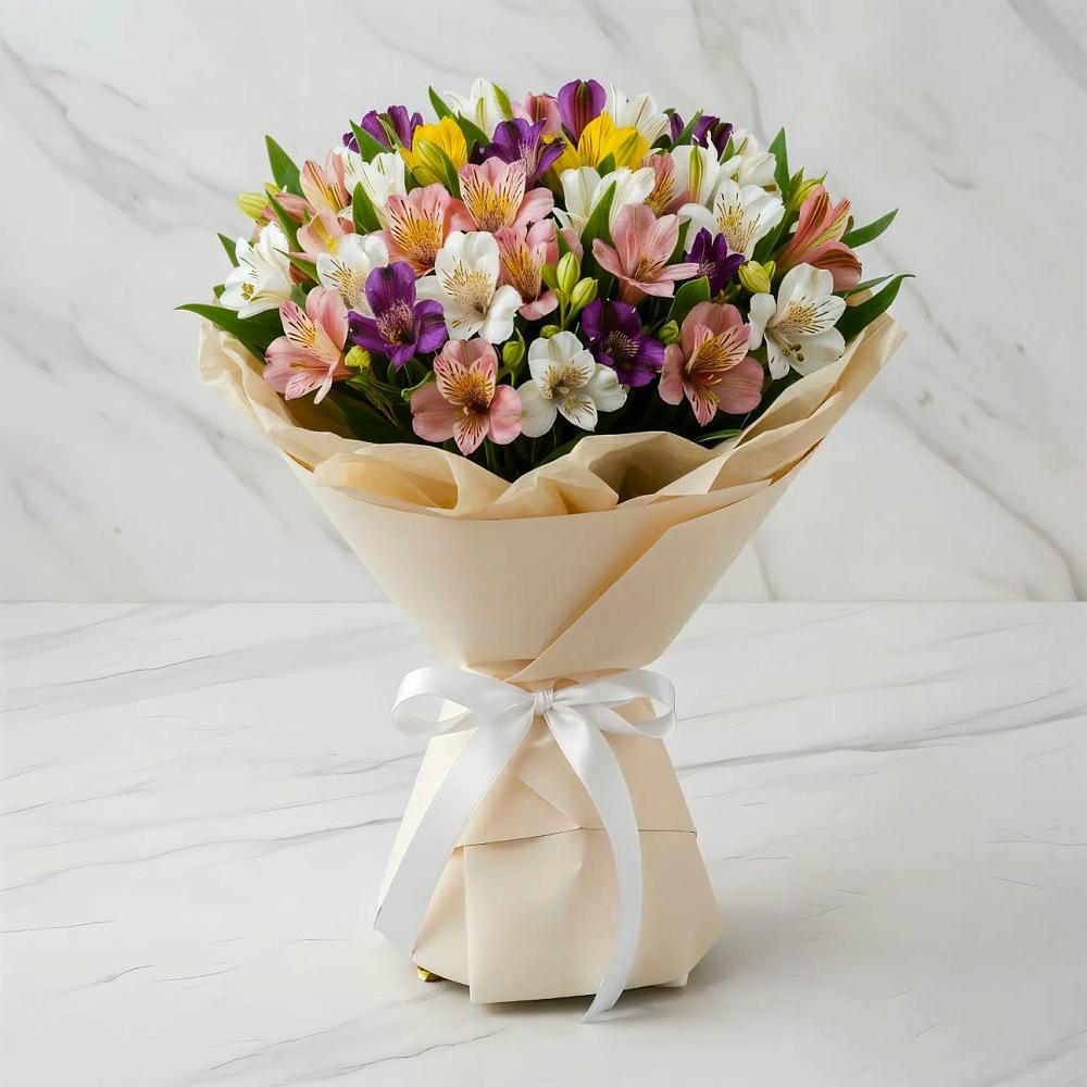 Букет цветов из: Альстромерии в Демихово