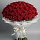 Букет 101 Красная роза Блэк Мэджик в Демихово