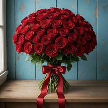 Букет Красные розы Блэк Меджик в Демихово