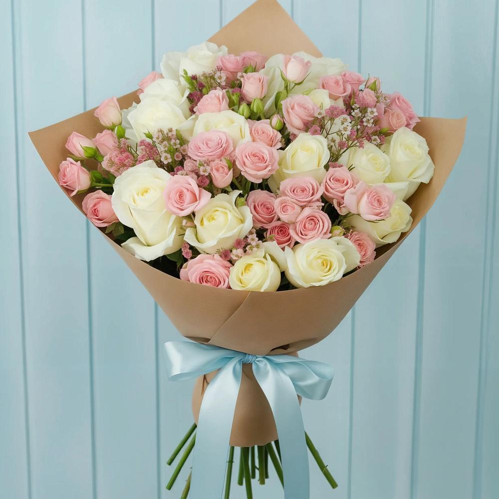 Букет цветов из: Розы в Демихово