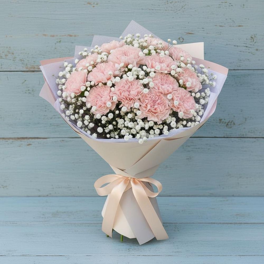 Букет цветов из: Гвоздики в Демихово