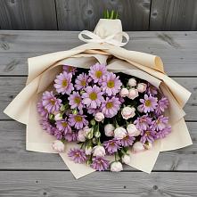 Букет цветов из:  Розы и Хризантемы #REPLACE_PRED# Демихово