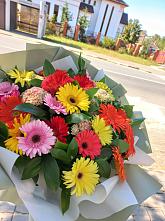Букет цветов из:  Герберы #REPLACE_PRED# Демихово
