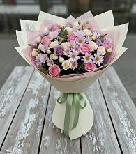 Букет цветов из:  Розы и Хризантемы #REPLACE_PRED# Демихово