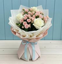 Букет цветов из:  Розы в Демихово