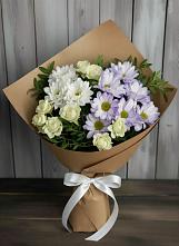 Букет цветов из:  Хризантемы и Розы в Демихово