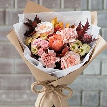 Букет цветов из:  Гвоздики, Хризантемы и Розы в Демихово