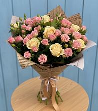 Букет цветов из:  Розы в Демихово