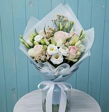 Букет цветов из:  Розы и Лизиантусы #REPLACE_PRED# Демихово
