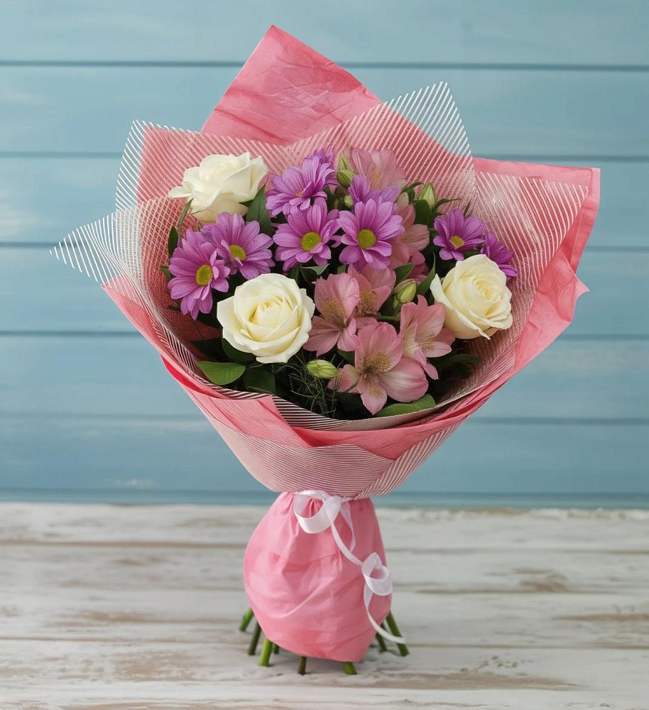 Букет цветов из: Герберы в Демихово