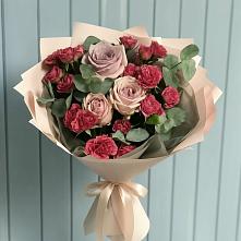 Букет цветов из:  Гвоздики и Розы в Демихово