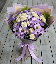 Букет цветов из:  Хризантемы и Розы в Демихово