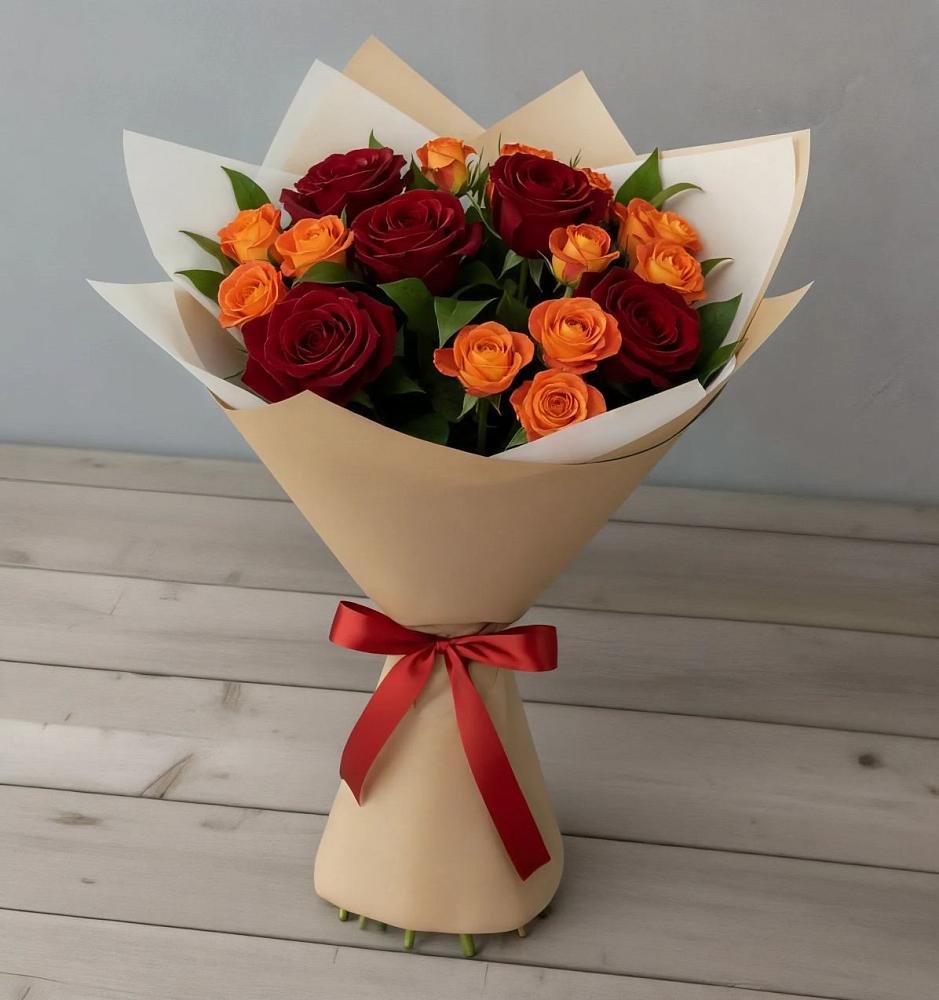 Букет Любовь и восторг в Демихово